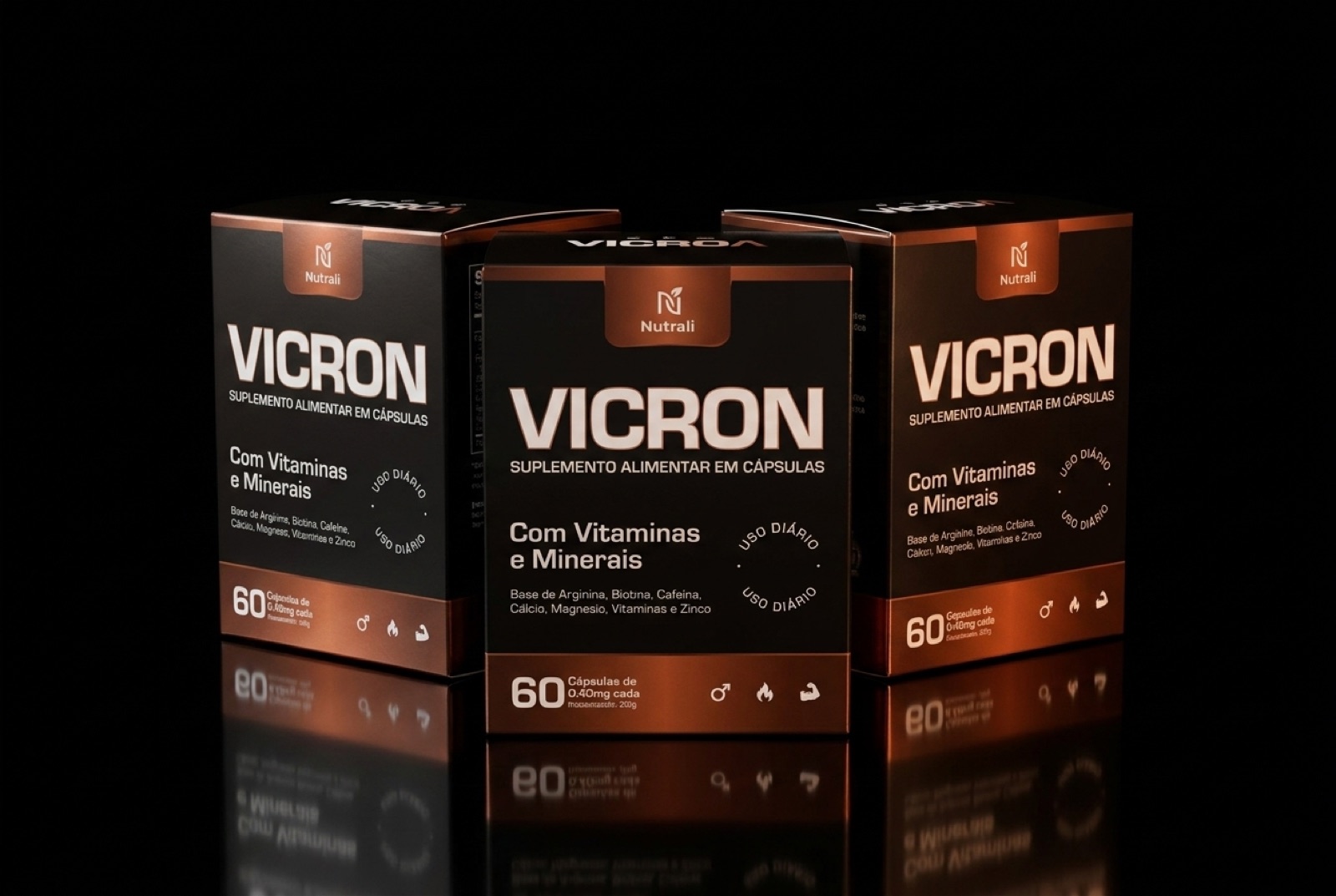 Kit 3 caixas Vicron